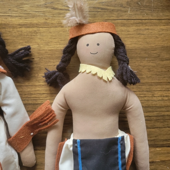 Overly-Raker vintage native American dolls - Picture 4 of 7